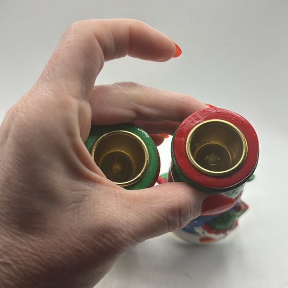 Happy Holidays Candle Stick Holder set of 2 - Picture 5 of 5